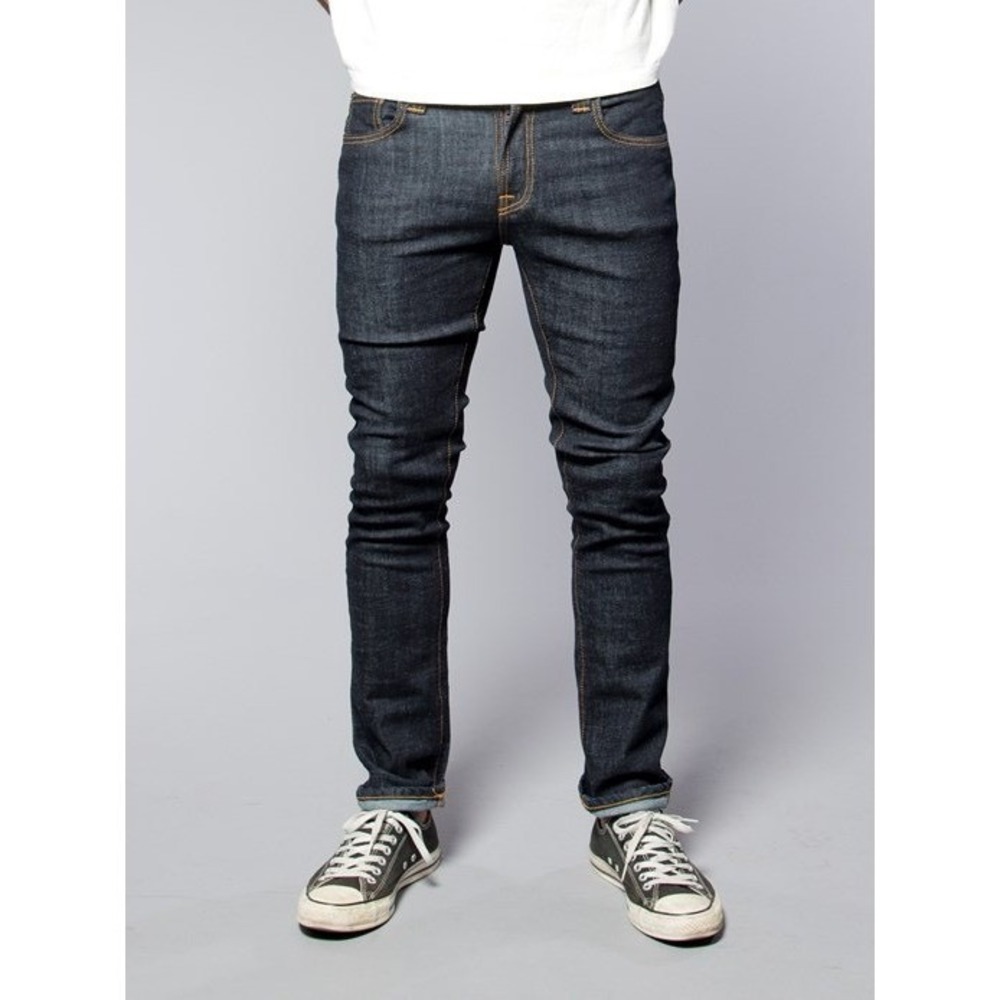 Nudie Jeans Tube Tom Slim Dark‎ Wash Men Denim 34x34 34x32 Organic Cotton Grunge